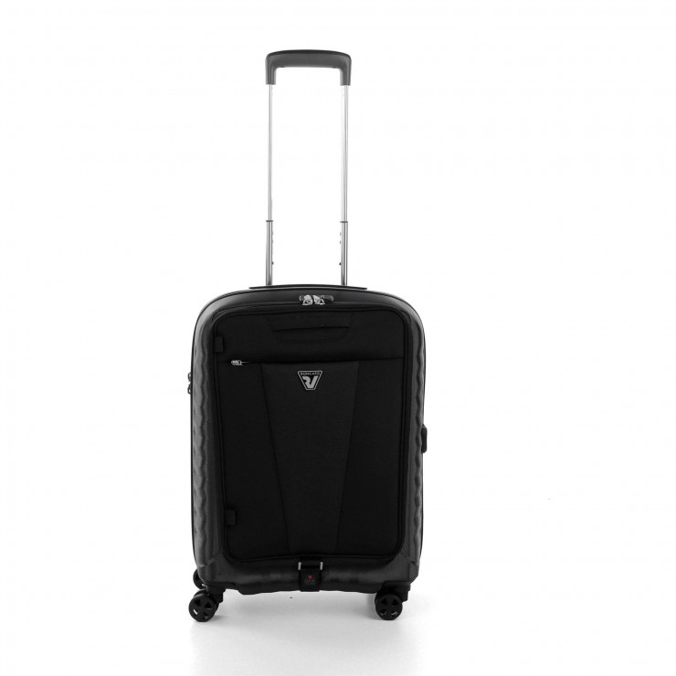 RONCATO DOUBLE TECH TROLLEY CABINA BUSINESS 55CM WITH FRONT REMOVABLE COMPARTMENT FOR 15,6' LAPTOP AND TABLET 10'.