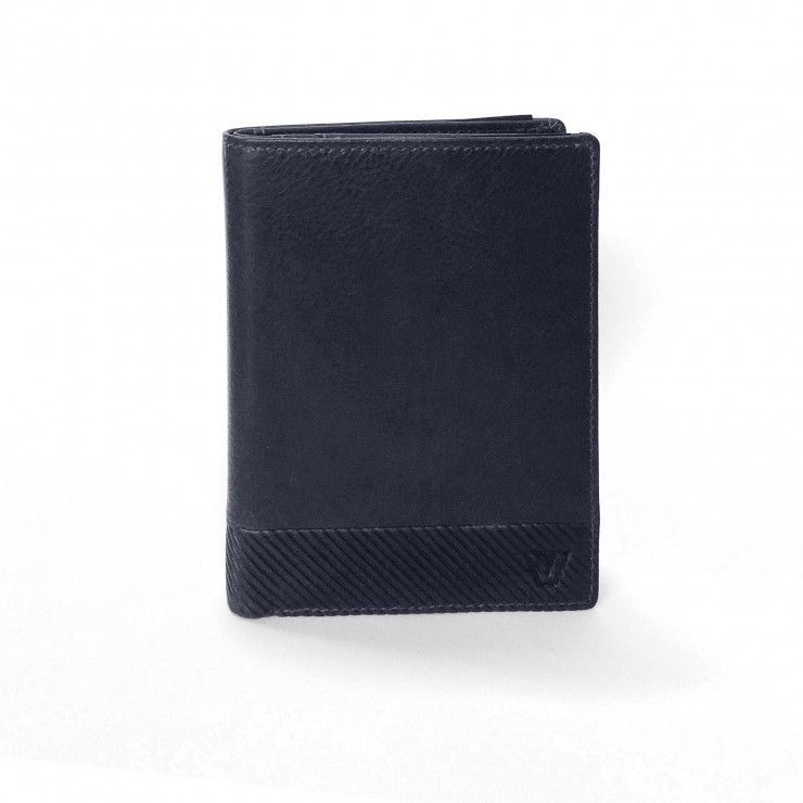 RONCATO CAIRO TECH VERTICAL WALLET RFID WITH REMOVABLE HOLDER BLUE