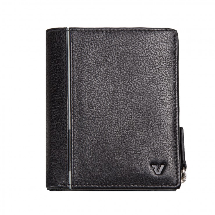 RONCATO BOSTON FLAT WALLET WITH COIN HOLDER