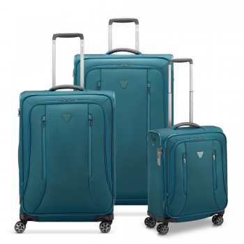 RONCATO CITY 3.0 SET 3 TROLLEY 4R (G+M+C) EXP. VERDE BOTTIGLIA